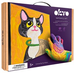 Okto Sensory Art Color By Numbers - Animals - Cat