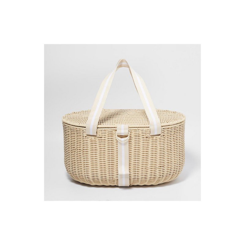 Sunnylife Le Weekend Natural Picnic Basket