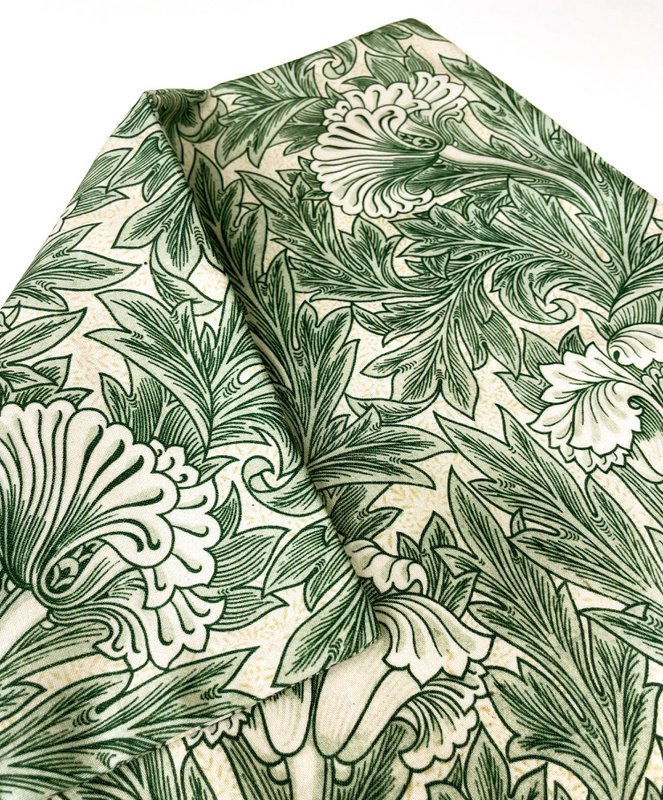 Vintage William Morris Green Tulip Pudebetræk | WIM012
