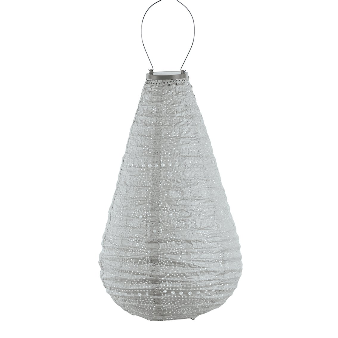 Lumiz Solar Lampion Spectare Drop - 28 cm - Zilver