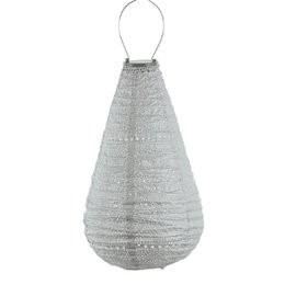 Lumiz Solar Lampion Spectare Drop - 28 cm - Zilver