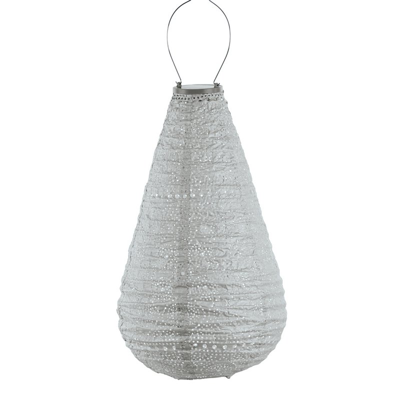 Lumiz Solar Lampion Spectare Drop - 28 cm - Zilver