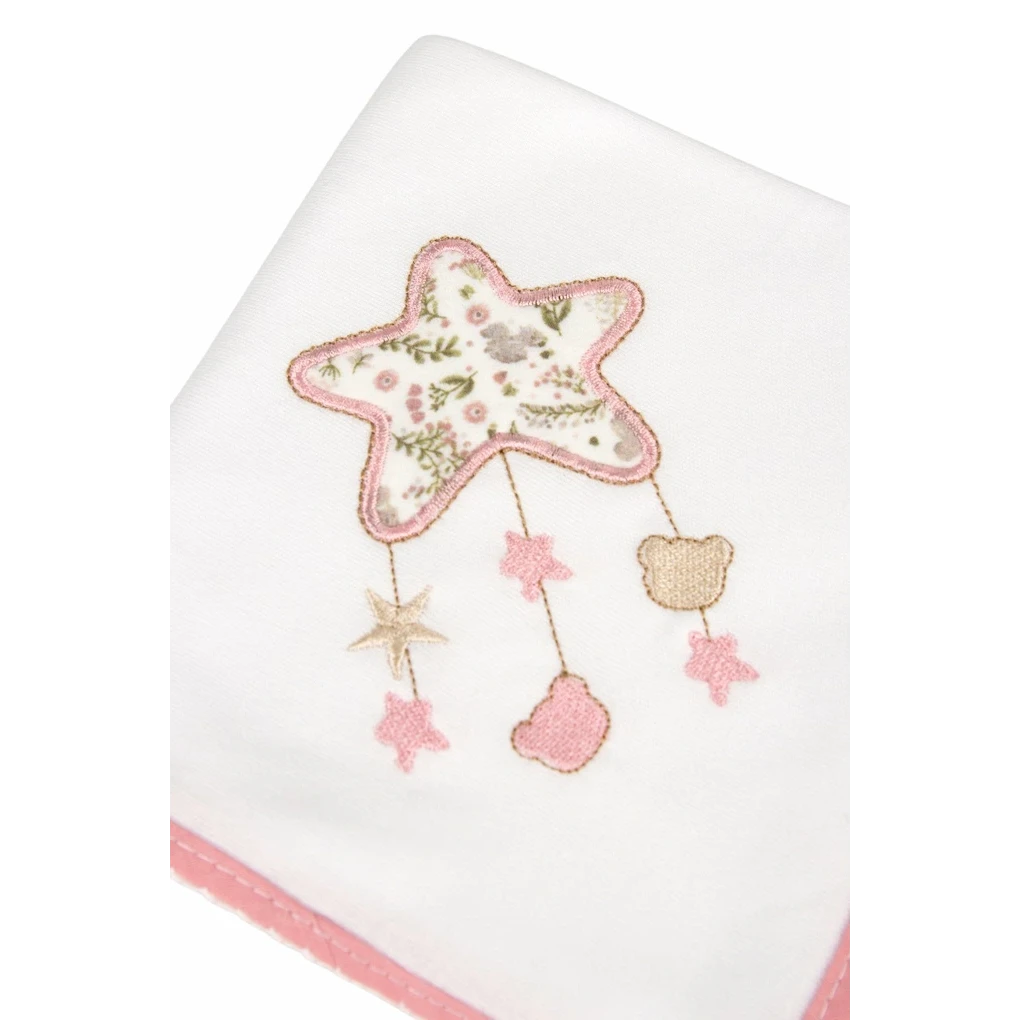 Baby Muslin Cloth Embroidered with a Star