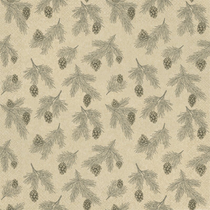 "Pine coni grigio" del tessuto di riciclaggio AUS-Serviette.