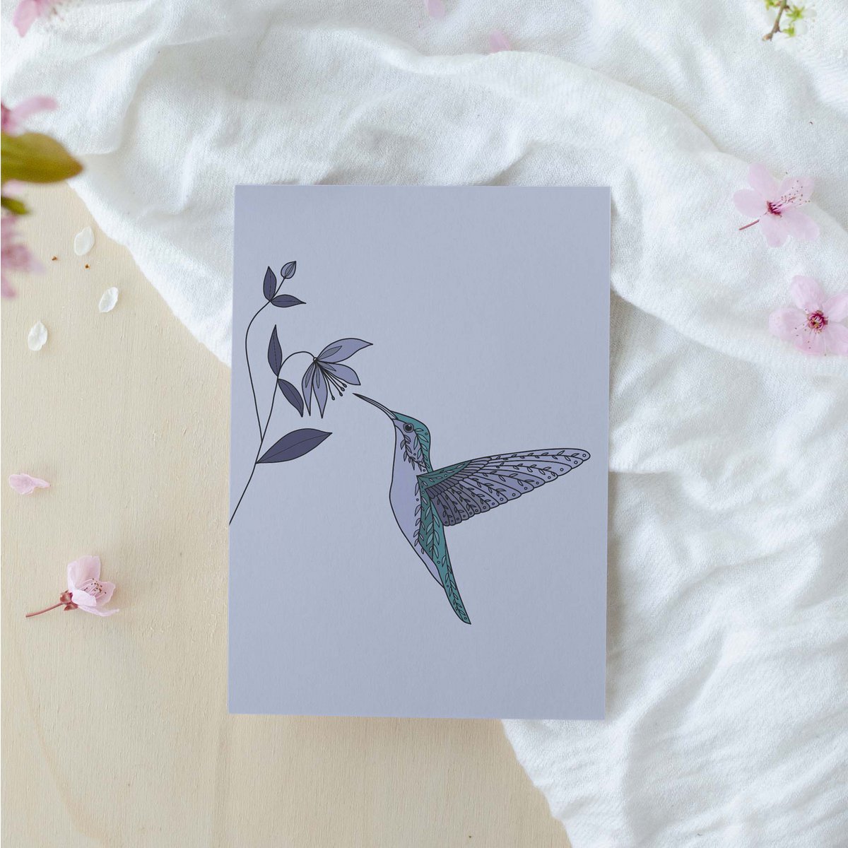Postkarte Kolibri