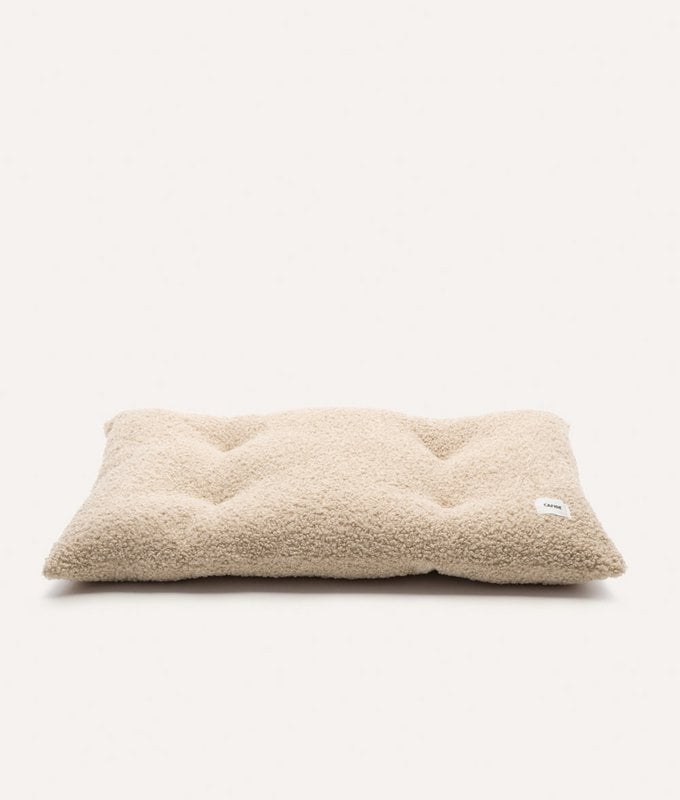 Beige Shearling Hundesengepude, Bela