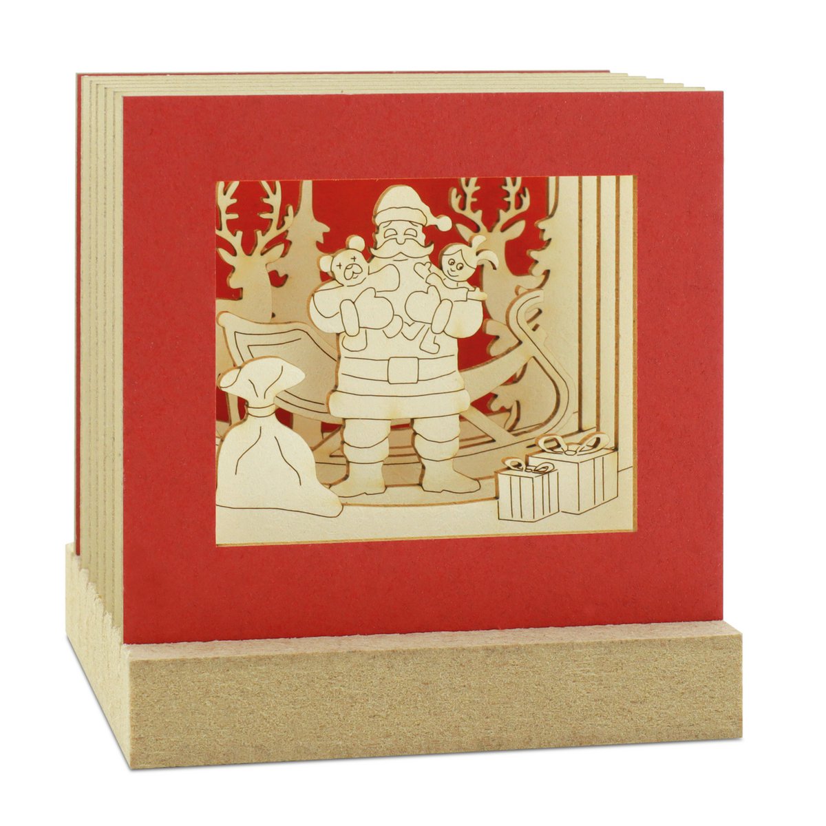 Weihnachtsmann-Silhoubox M