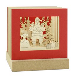 Weihnachtsmann-Silhoubox M