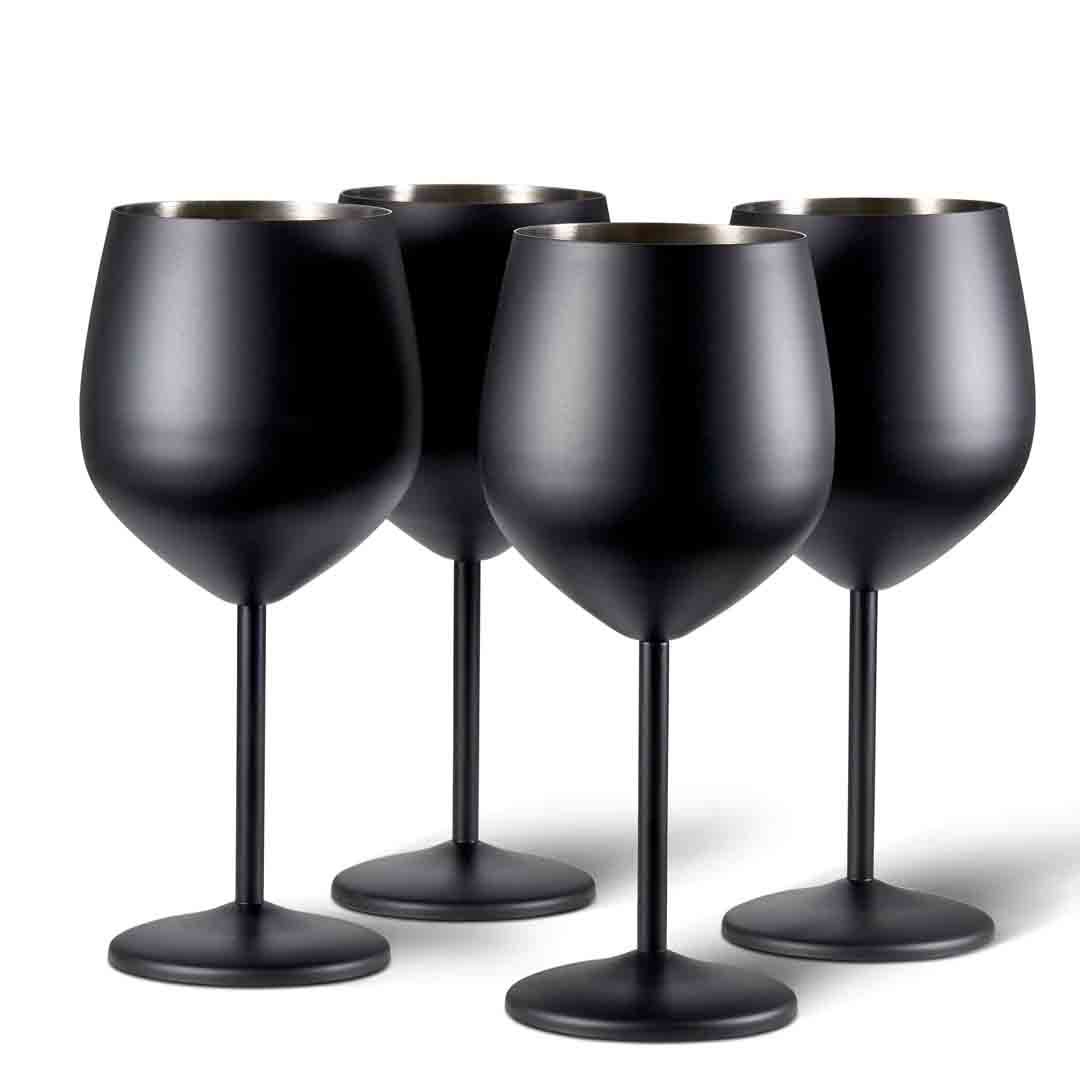 Vino in vetro matto nero 4x50cl