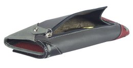 Sunsa women's wallet. leather purse. Wallet with RFID protection. Sustainable wallet made from leather scraps. Large women's wallet with many credit card compartments - wallet/purses for women the best gift idea.