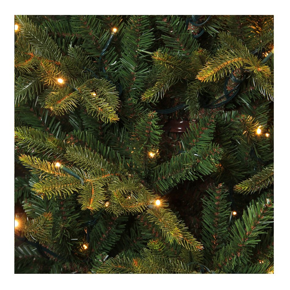 Albero di Natale artificiale Vancouver con illuminazione a LED - H185 x Ø124 cm - Verde