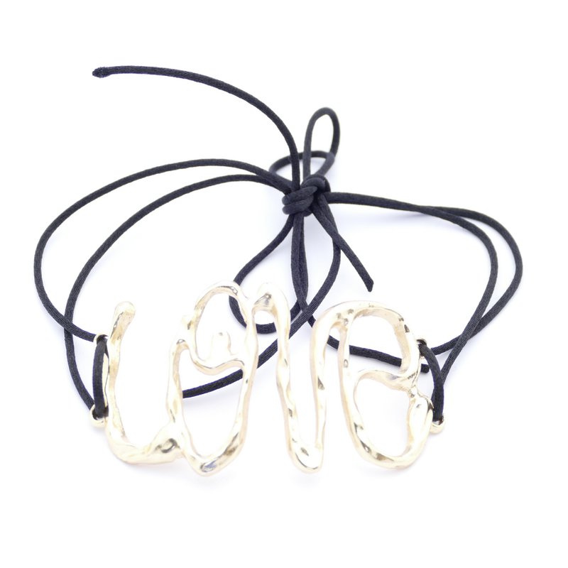 Chokerkrave guldkæde Love