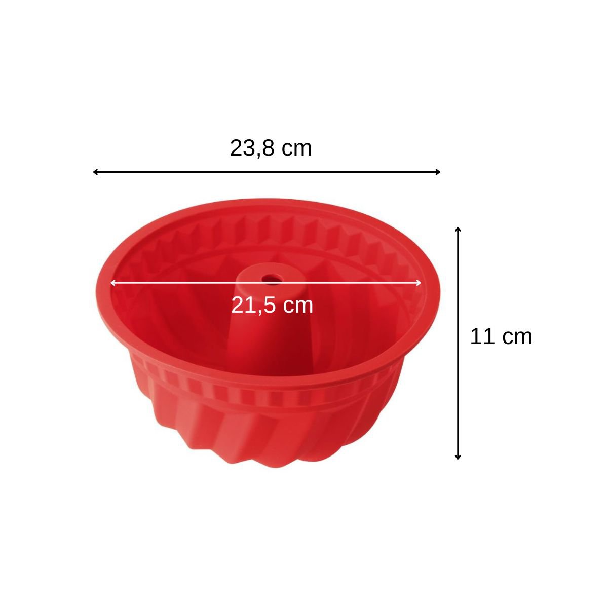 Set van 2 siliconen taartvormen 21,5 cm Dr. Oetker Flexxibel Liefs