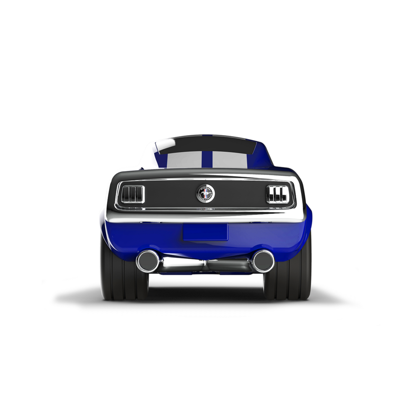 Mały samochód wyścigowy Ford Mustang Blue Toy