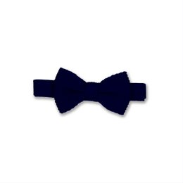 Children's navy blue knitted bow tie