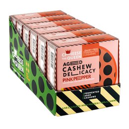 Cheese the Queen "Pink Pepper" Aged Delikatesse aus fermentierten Cashewkernen