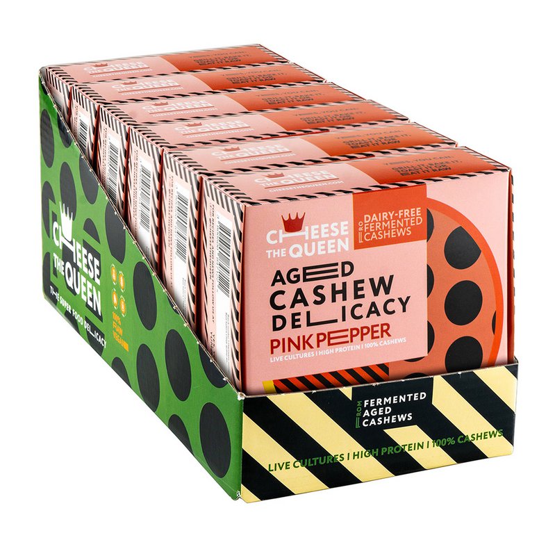 Ost the Queen "Pink Pepper" Lagret delikatesse fra fermenterede cashewnødder