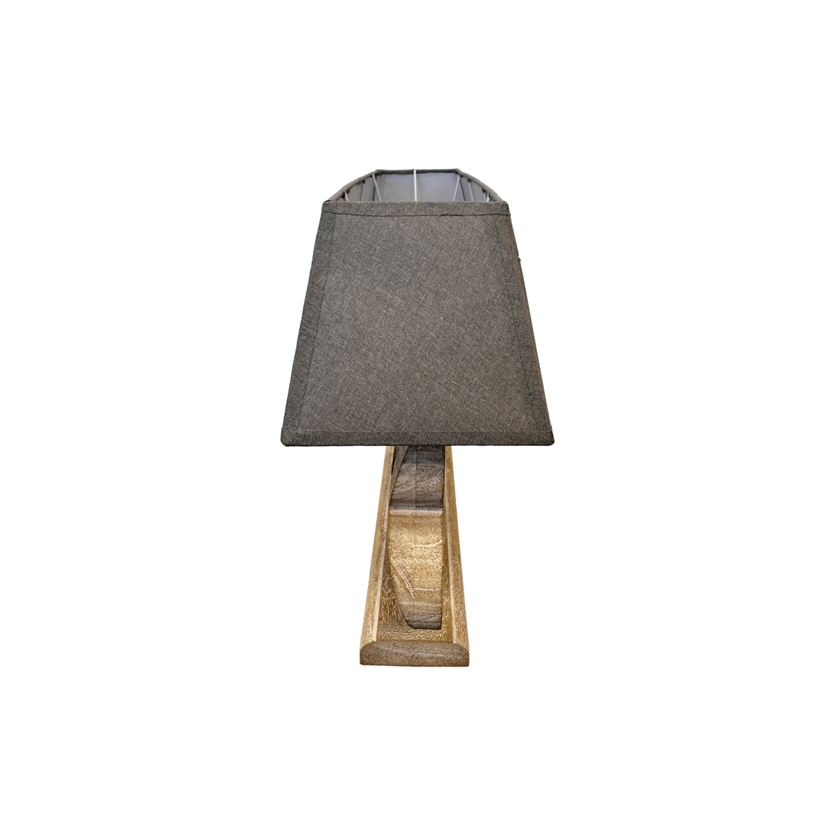 3-flammige Lampe mit Lampenschirm H 47x98x22 cm aus Harz und Stoff