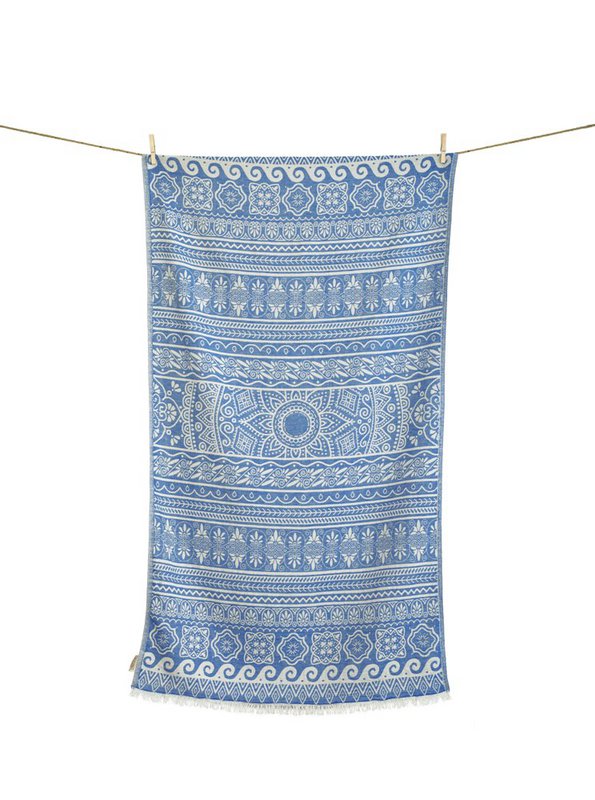 BEACH TOWEL ELLINIKO PARL.BLUE