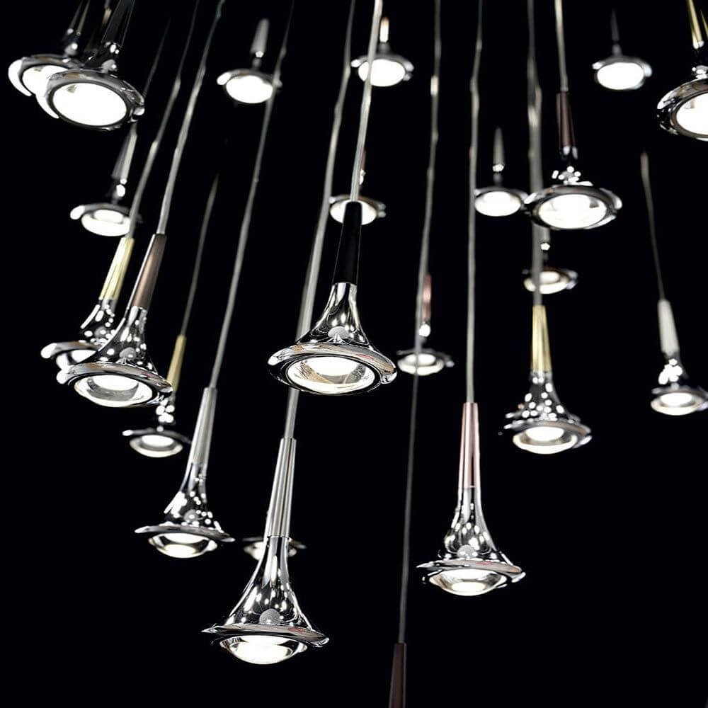 Lodes Rain LED hanging lamp drops 7 Watt 1300 lm