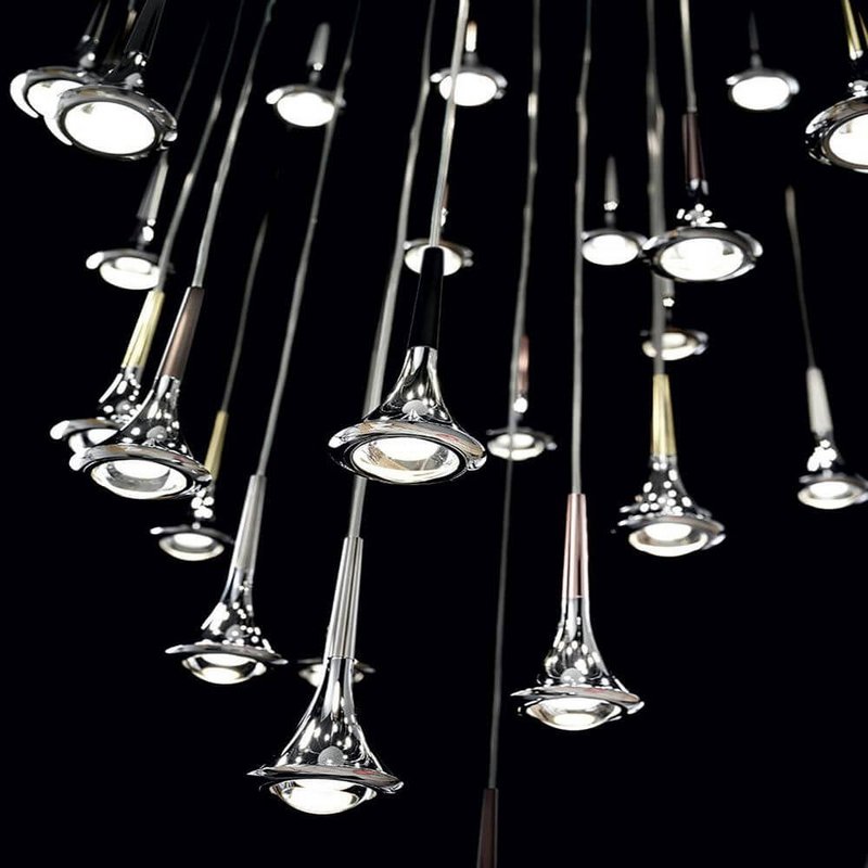 Lodes Rain Lámpara colgante LED gotas 7 Watt 1300 lm