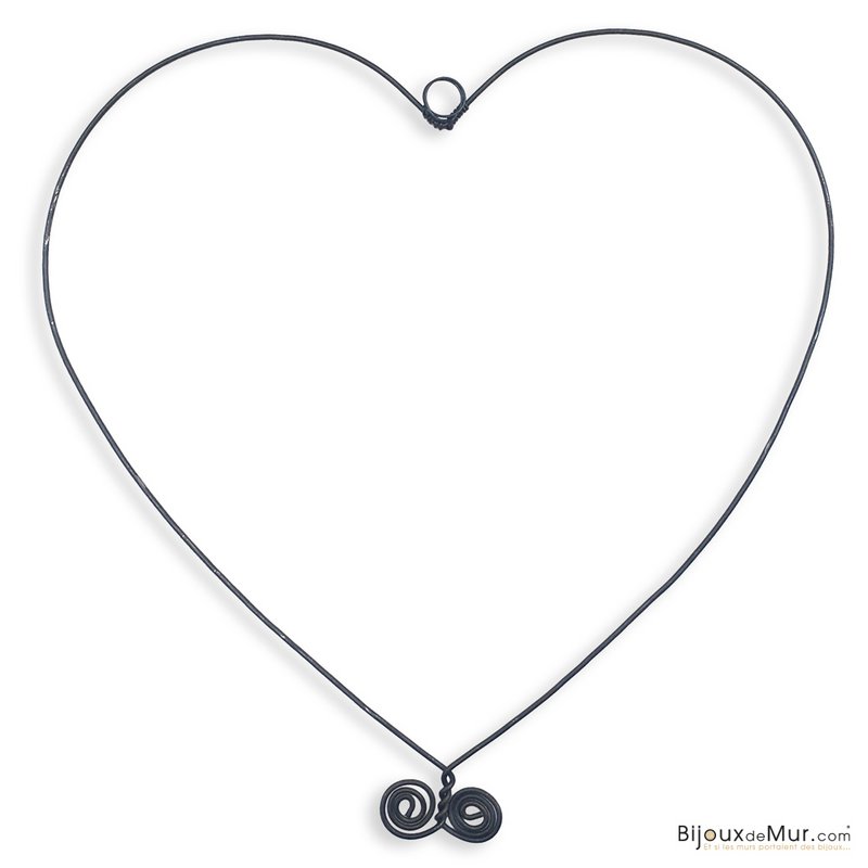 Wire wall decoration "Large Heart" - Wall jewelry