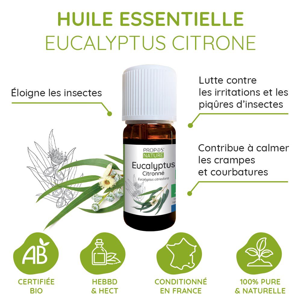 Bio -Zitronen -Eukalyptus ätherisches Öl 10ml
