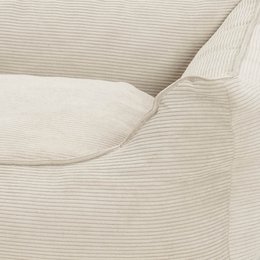 Hundebett Box Bett Chelsea Cord gravel