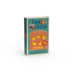 Minis - Patos de goma (5 piezas) - escala 1:12 - Sam & Julia - Het Muizenhuis