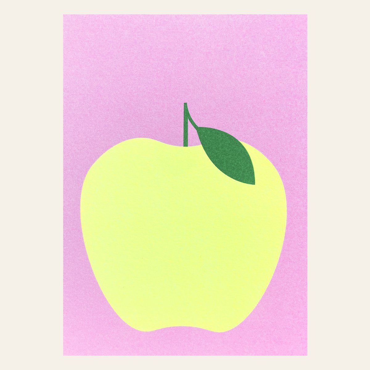 Risography Postcard - Apple - Din A6