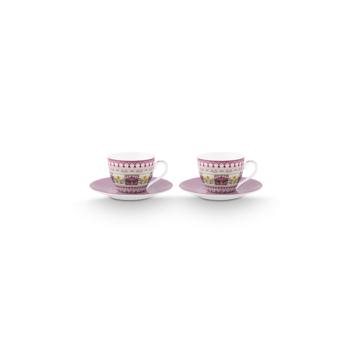 Set/2 Espresso Cups and Saucers Lily&Lotus 120ml