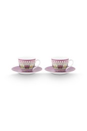 Set/2 Espresso Cups and Saucers Lily&Lotus 120ml