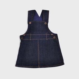 OrganicEra, Falda tipo peto para bebé en denim orgánico