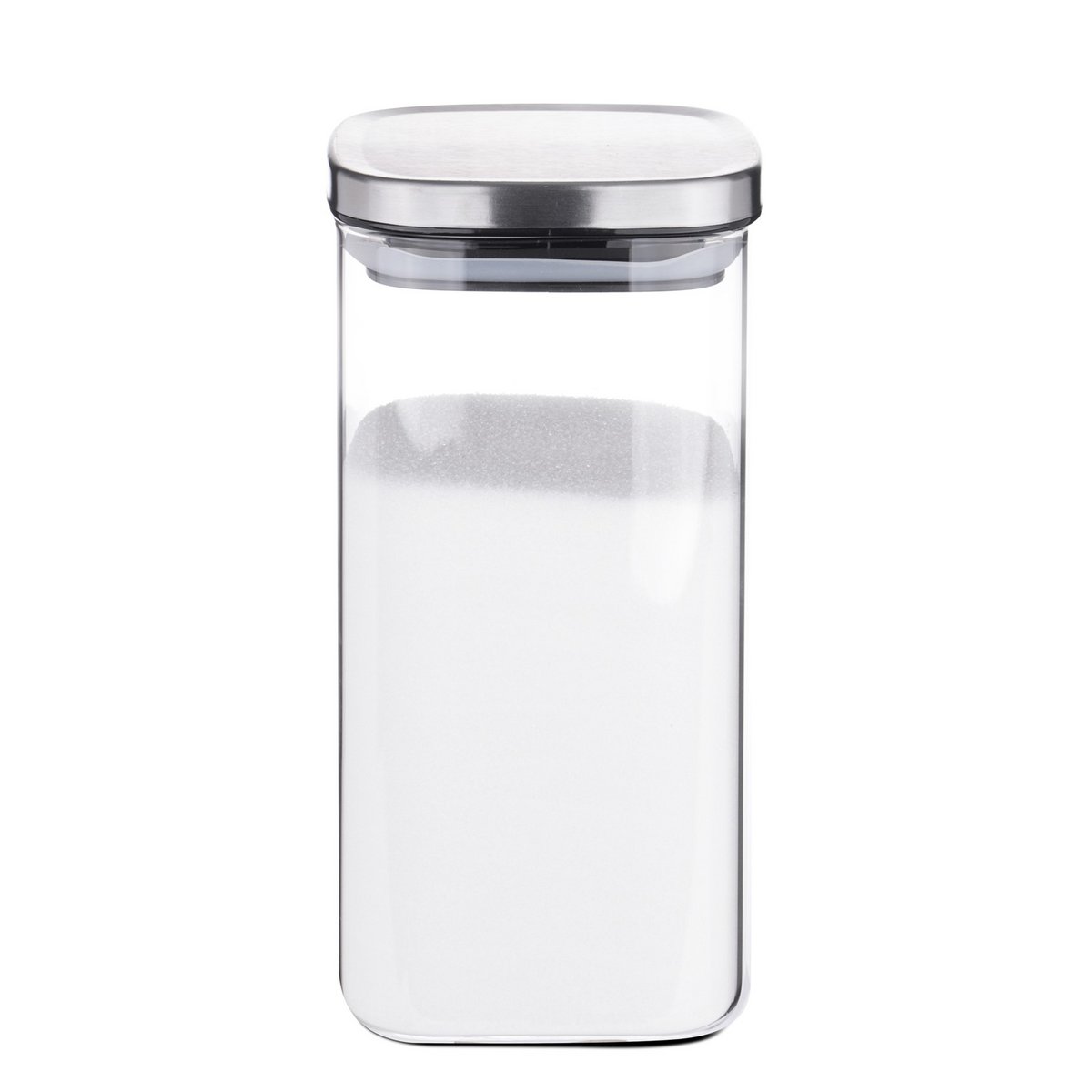 Storage jar glass rectangular 1500 ml