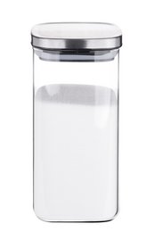 Storage jar glass rectangular 1500 ml