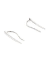 Øreringe | Moderne Sterling Sølv Fisk | Rhodium