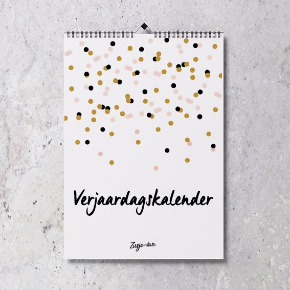 Points de calendrier d'anniversaire A4