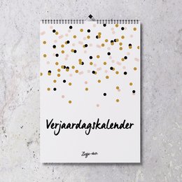 Points de calendrier d'anniversaire A4