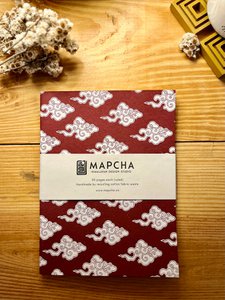 Notebook | TRINPA Tibetan Cloud A5 Cotton | Red
