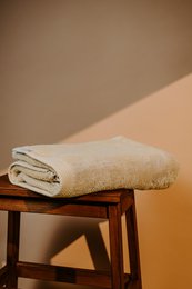 Pamukia GOTS Juego de baño para uno – Toalla, toalla de baño y alfombrilla de baño | 100 % Algodón Orgánico | 650 G/M