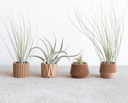 Set of 4 planters – Oslo Origami Kobe Stockholm