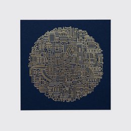 London Gold Foil Print