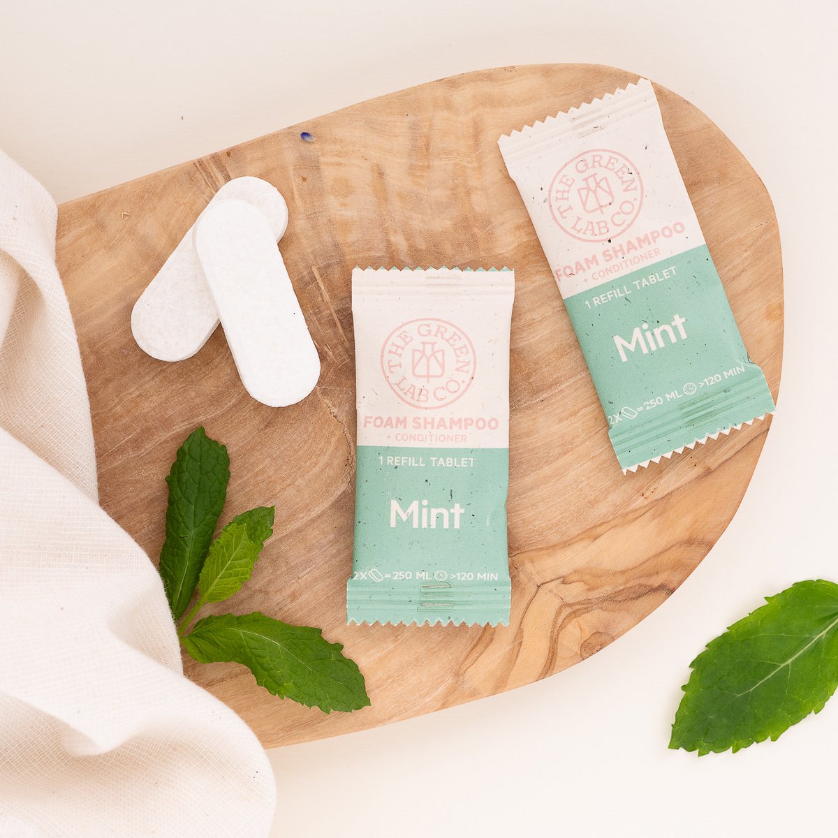 Navulset Shampoo Tablet - Munt en Kamille