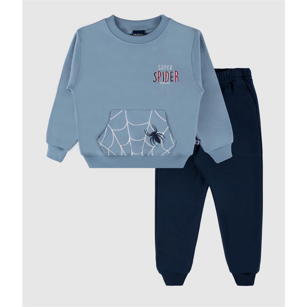 Superheld Spider geborduurd sweatshirt en joggingset