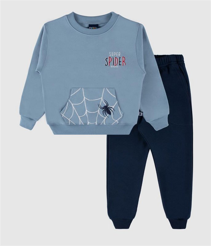 Superheld Spider geborduurd sweatshirt en joggingset