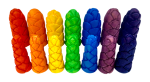 Mini-Regenbogenblütenknospen, S/7 Stück