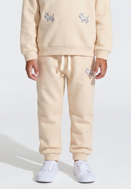 Pantaloni della tuta per bambini Terrier bianco