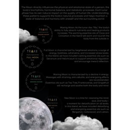 Mélange d'huile essentielle de la pleine lune - Rosemary, géranium, hélichrysum et orange - levage d'humeur, rituel lunaire, beauté propre - 30 ml