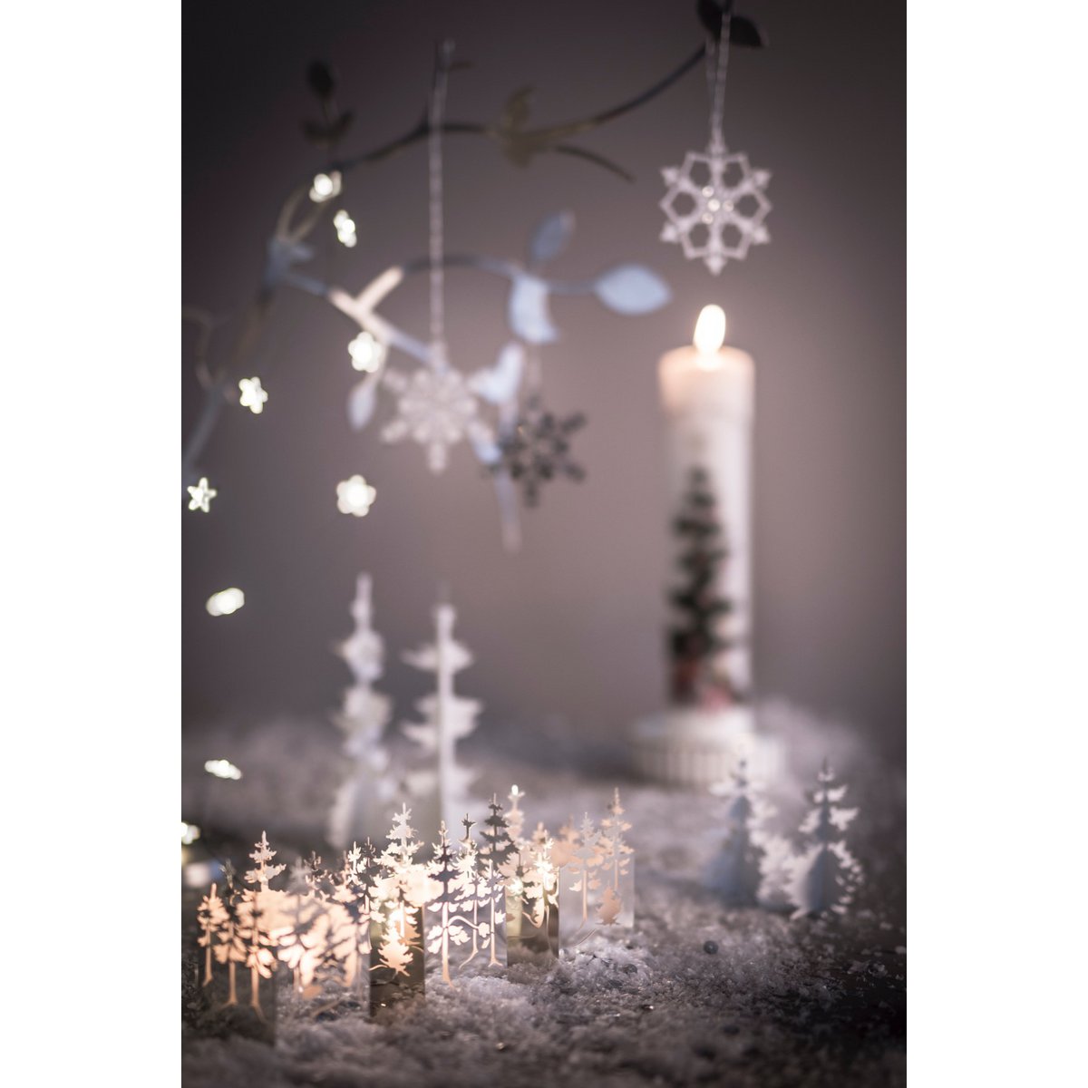 Winter Forest, Portacandele in Argento