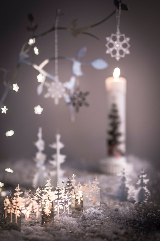 Winter Forest, Tealight Holder in Silver